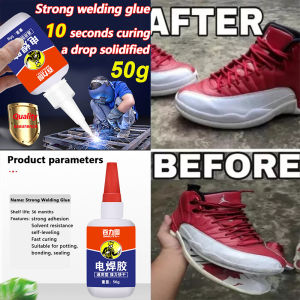 50g Shoe Glue/Shoe Restore/Shoe Glue Repair for Sole Separation/Tire Repair Glue Transparent Universal Waterproof Quick Dry Long Lasting Home Fabric Sealers Traceless Multi Purpose