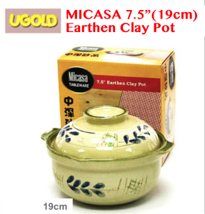 MICASA 7.5" Earthen Clay Pot | Casserole Pot | Periuk Tanah Liat | Periuk Kaserol | UGOLD