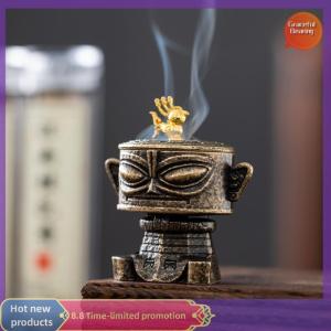 Graceful Creative Metal Horse Auspicious Incense Burner Square Vertical Indoor Aromatherapy Home Desktop Accessories