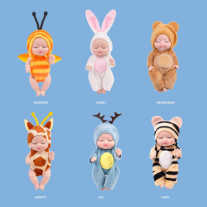 Simulated Girl Sleeping Baby Early Educational Toys Bed/Sofa Accompany Supplies Plastic Made Princess for Doll