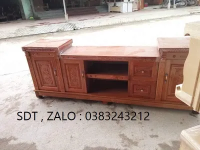 kệ tivi gỗ xoan đào kệ phòng khách 2m2m21m8