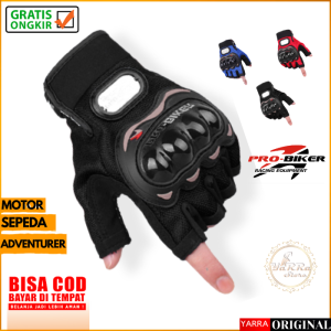 Sarung Tangan Motor Pro biker CROSS TraiL Pelindung anti slip Sepeda half finger Gloves GL-HHM YARRA