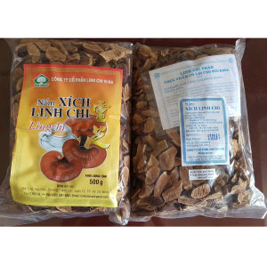 Nấm linh chi đỏ Nhật (Xích linh chi) loại nhỏ - Bịch 500g cắt lát - Dược chất cao - Vivingon