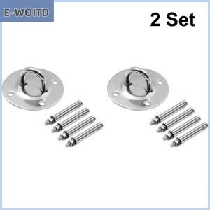 【E-WOITD】 ตะขอแขวนเก้าอี้ชิงช้าสแตนเลส1 2 3ชุดตะขอแขวนผนังเปลญวนแขวนสมอเรือ