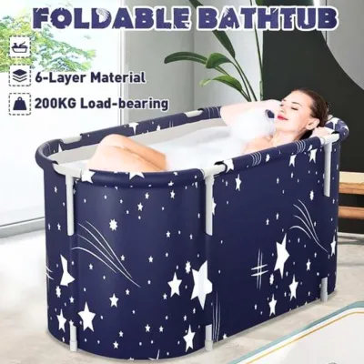 READY Xueqin Bak Mandi SPA Bathtub Lipat Portable dewasa kolam Adult Folding Bath 110x55x50cm 18402