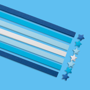 540/380PCS Colorful Paper Stars Origami Paper Strips Fold DIY Hand Crafts Colorful Cartoon Lucky Star Decoration Paper