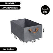 DR.STORAGE Large Capacity Foldable Clothes Storage Box with Steel Frame Clothes Organizer Storage Box Untuk Simpan Baju 衣服收纳盒