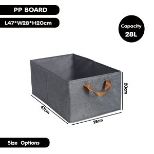 DR.STORAGE Large Capacity Foldable Clothes Storage Box with Steel Frame Clothes Organizer Storage Box Untuk Simpan Baju 衣服收纳盒