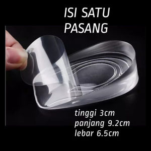 Insole Peninggi Badan Invisoble Bahan Silicon Gel Insole Sepatu Wanita Alas Kaki Peninggi Badan Instant / Insole Silikon peninggi badan / Peninggi Sepatu / Tatakan Sepatu / sol peninggi badan / Sol Sepatu Pria Peninggi Badan DMO  L07