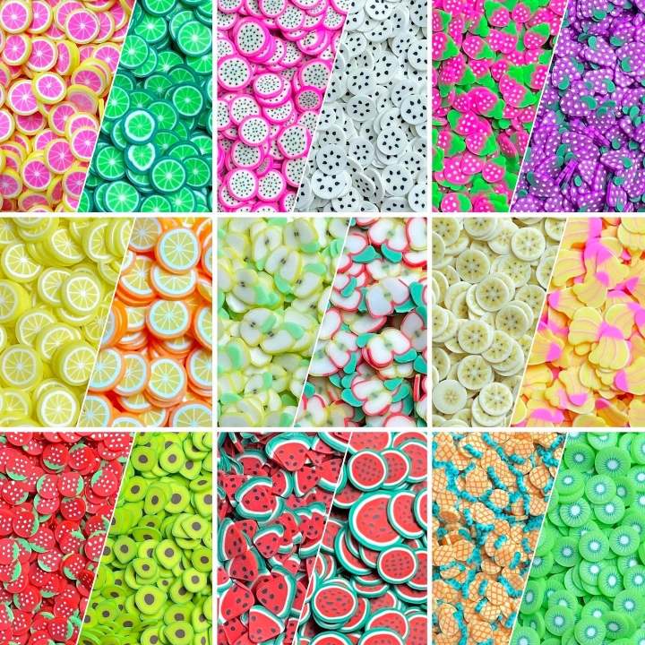 Fimo Fruit Slices for Slime and other crafts (5mm) | Lazada PH