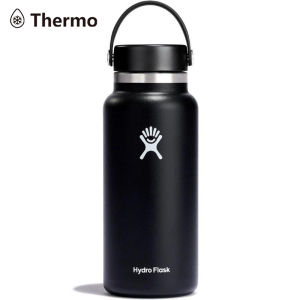 Tumber 32oz Flask Stainless Steel Wide Mouth Water Bottle With Flex Cap Double-Wall Vacuum Insulation