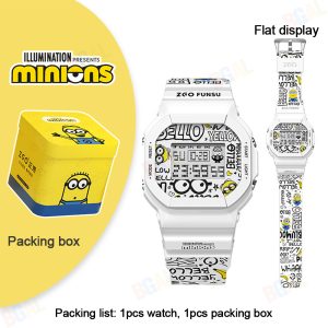 (42mm)Đồng Hồ MINIONS Chính Hãng 100% Cho Trẻ Em Đồng Hồ Chống Nước Cho Bé Trai Đồng Hồ Kỹ Thuật Số Cho Trẻ Em Gái Đồng Hồ Đeo Tay Trẻ Em Đồng Hồ Đeo Tay Trẻ Em Trong Suốt Dạ Quang Chống Trầy Xước Món Quà Sinh Nhật 8615