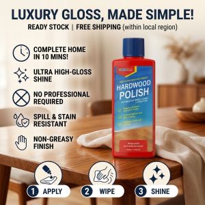 Floor Polish Wood Floor Polish High Gloss/For Living Room Bedroom Home Use/Provides Shine & Protection/Easy Application/Safe For Families
