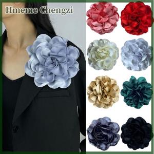Hmeme 11cm Multi-layer Flower Suit Sweater Coat Brooch Clip Handmade Lapel Pin Badge Brooches For Womens Fashion Accessories