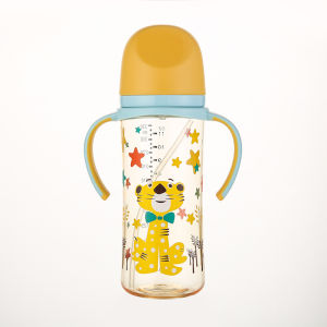 Botol susu bayi PPSU anti kolik 330ml bonus sedotan gravitasi / botol bayi ppsu