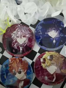 Game  Reflective Badges Balladeer Wanderer Tartaglia Kaedehara Kazuha Xianyun Morax Zhongli Pins Collection Breastpin for Bags Clothes exquisite Valentines Day Gifts