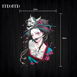 JDM Stickers Japanese Car Stickers Japanese Beauty Samurai Block Scratch Car Stickers Personality Fun Door Stickers Character Body Scratch Stickers Electric Car Decorative Stickers
