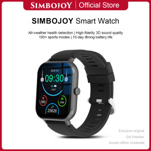 Simbojoy SmartWatch Jam Pintar Full Touch Screen 1.83inci Olahraga BT Call Jam Tangan Wanita/Pria