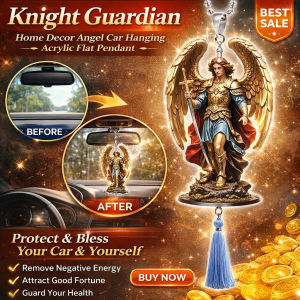 Angel Ornaments Angel Pendant Knight Guardian Charm Protective Amulet Fashion Necklace Accessory Women Men Gift