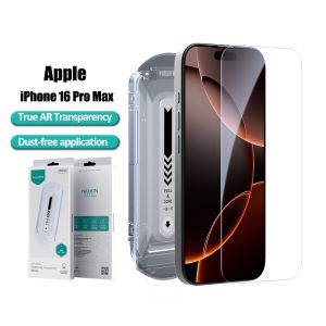 Nillkin HD protective Tempered Glass for iPhone 16 Pro Max 16Pro 9H Hardness 3D Curved Edge with Dust-Free Application Tray