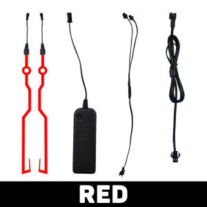 Motorcycle Helmet Light Night Flashing Riding Helmet EL Light Strips 3 Mode Led Riding Signal Helmet Light Strip Decoration for Motorcycle Bicycle