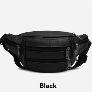 Belt Bag For Men Waterproof Leather Multifunction Mobile Phone Key Wallet Waist bags Man#386
