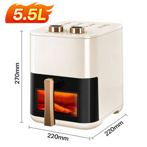 JUMBO Original Air Fryer 5.5L large capacity touch LED Air Fryer Support Timer Temperature Control Smart Electric Fryer