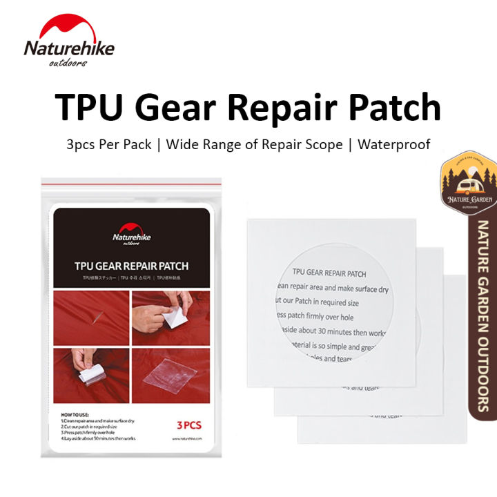 Naturehike TPU Gear Repair Patch 3pcs Pack Waterproof Patch Tent