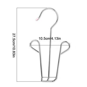 Shoe Hanger Stainless 1/3Pcs Portable Shoes Drying Rack Hook Steel Shoes Drying Rack Antiskid