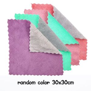 Microfiber Thickened Kitchen Cleaning Towels Home use Strong Absorbent Dishwashing Cloth Cleaning Rag