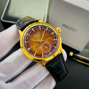 Đồng hồ Nam Seiko Dây Da Cổ Điển