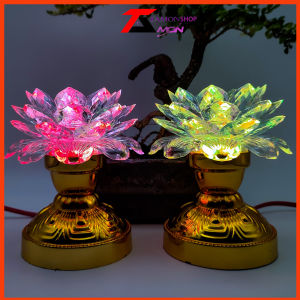 {Giá một cặp} Đèn thờ hoa sen thờ đèn trang trí trang thờ thờ phật đèn thờ gia tiên phật tổ như lai tam ba vị thánh đèn thờ an toàn trong chung cư
