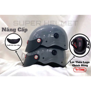 [TẶNG SET BIKER] Nón Bảo Hiểm CHÍNH HÃNG TITAN - Sơn Nhiều Màu - Phủ NaNo - Gắn 3 Ốc Salaya Siêu Ngầu