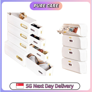 【Pure Care】 Wall-Mounted Storage Box | Underwear & Sock Storage | Drawer or Flip-Top Style