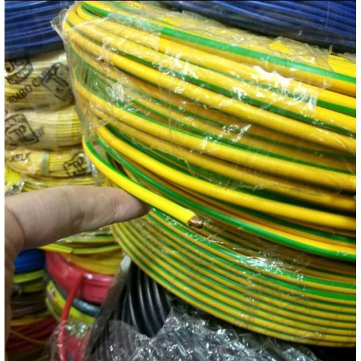 Kabel Grounding Tunggal Nya 1 X 10 Mm Kuning Hijau Meteran Lazada