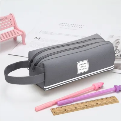 Kotak Pensil Dan Stationery Dual Zipper / Dompet Pensil 2 Pouch