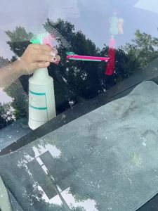 ALIWRAP 1/2PCS Cleaning Scraper Shovel Car Windshield Glass Water Remover Long Handle Rubber Squeegee PPF Window Tinting Tool