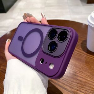 CASE FROSTED MAGSAFE + LENSA CAMERA FOR SAMSUNG A07 A05 A05S A17 A16 A15 A36 A35 A56 A55 S25 S25 EDGE S25 ULTRA S24 S24 FE S24 ULTRA S23 FE S21 FE S20 FE