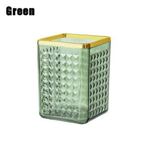 Acrylic Pen Holder Makeup Brush Holder Organizer Crystal Jewels Diamonds Pencil Pot