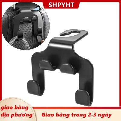 [COD] SHPYHT Giao hàng địa phương Car Seat Headrest Hook Hanger Storage Organizer Universal For Handbag Purse Coat Fit Universal Vehicle Car Black