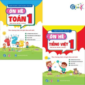 Sách - Combo Ôn Hè Toán và Tiếng Việt Lớp 1 - dành cho học sinh lớp 1 lên 2 (2 cuốn)