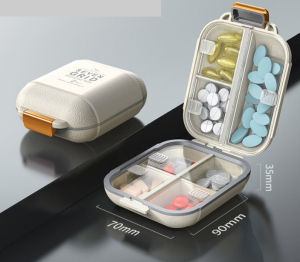 กล่องใส่ยาแบบพกพา สำหรับจัดเก็บยา แบ่งช่องสำหรับ 7 วัน 3 มื้อ ใช้ได้ทั้งเดินทางและในชีวิตประจำวัน แบบสองชั้น 7 ช่อง (รุ่น 8328)