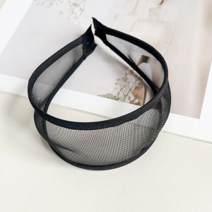 Fashion Solid Color Thin Mesh Headband Wide Non-Slip Hair Hoop Hair Band Hair Accessories H260729
