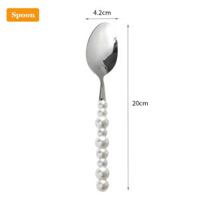 Konco มีดสแตนเลสที่ถือเป็นมุกช้อนชาช้อนซุปชุดโต๊ะกาแฟตะวันตกช้อนมีดหั่นเสต็กส้อมชุดช้อนส้อมแสตนเลสเครื่องใช้บนโต๊ะอาหารตกแต่งงานแต่งงานงานปาร์ตี้ของขวัญบ้านร้อน1ชิ้น