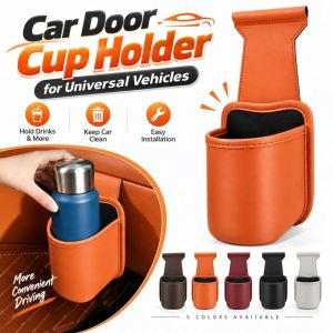 DIVATEN Side Mount Car Door Cup Holder Space Saving Easy Access Car Storage Pocket Gifts Multi Purpose Vehicle Cup Holder Passenger Seat
