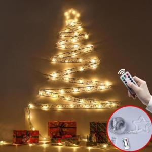 Dây đèn led trang trí giáng sinh đèn dây led ruy băng đèn led trang trí cây thông Noel dài 4m - Happy Home 4U