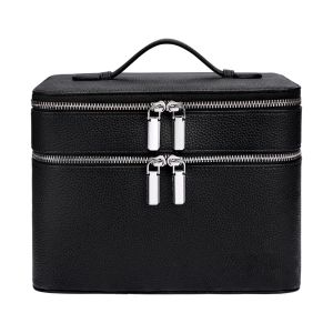 MUNCHX Large Capacity Cosmetic Bag Aesthetic Pattern PU Material Travel Bag Portable Waterproof Toiletry Storage Travel