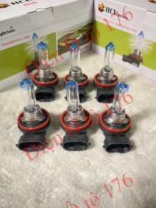 COMBO 20 bóng pha ô tô H16 siêu sáng. Bóng đèn pha H16-HCL đầu xanh. Chỉ có điện 12v