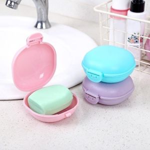 Waterproof soap box with lid travel soap box bathroom creative draining soap box