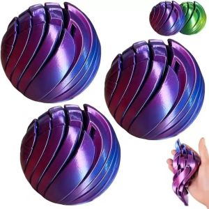 SKJK STUDIO Thư giãn Đồ chơi giảm căng thẳng hình cầu slime Sáng tạo Đang xoay Đồ chơi fidget Twistsphere in 3D Máy xoay ngón tay Di động Đồ chơi cảm giác xoắn ốc Sử dụng văn phòng